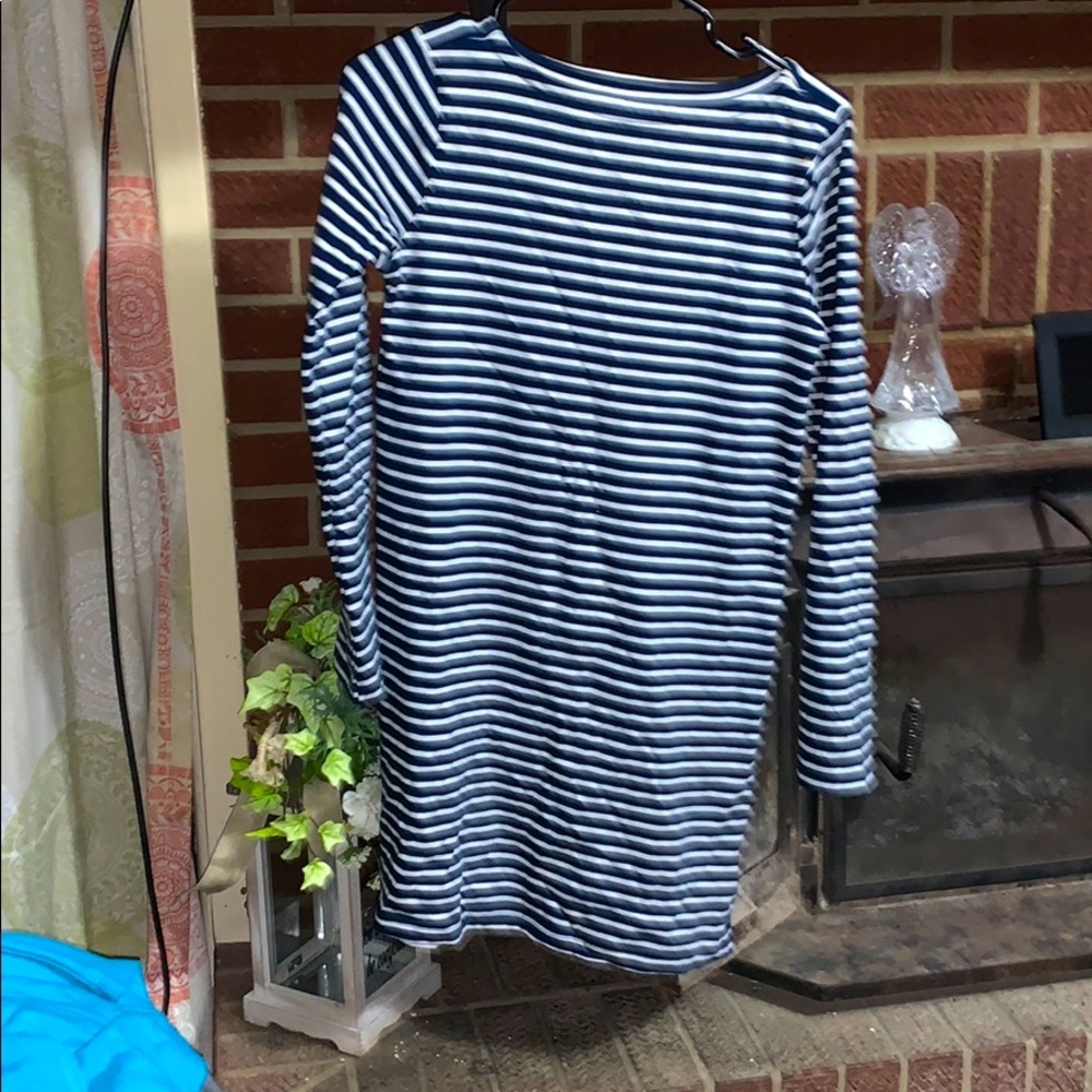 Straight long sleeve dress